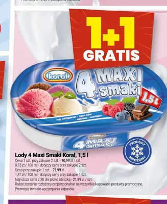 Lody 4 Maxi Smaki promocja w Twój Market