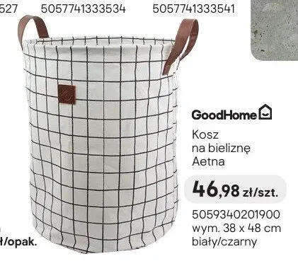 Kosz na bieliznę Aetna GoodHome promocja w Castorama