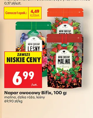 Napar owocowy Bifix dzika róża promocja w Biedronka