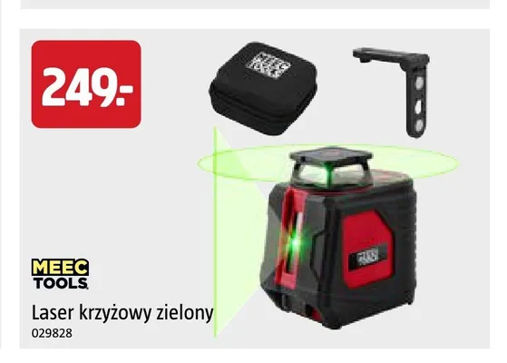 Laser krzyżowy zielony Meec Tools promocja w Jula