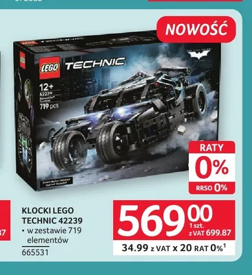 Klocki LEGO Technic 42239 promocja w Selgros