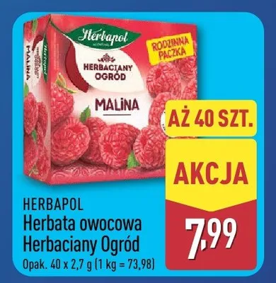 Herbata owocowa Herbaciany Ogród promocja w Aldi