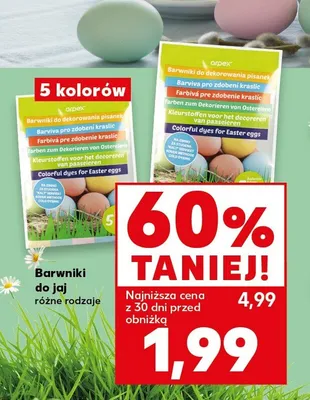 Barwniki do jaj różne rodzaje promocja w Kaufland