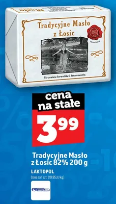 Masło tradycyjne z Łosic 82% Laktopol promocja w TOPAZ