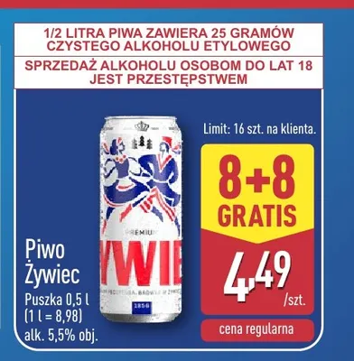 Piwo Żywiec promocja w Aldi