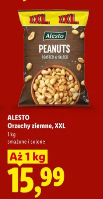 Orzechy ziemne smażone i solone Alesto XXL promocja w Lidl