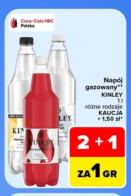 Napój gazowany Kinley promocja w Carrefour