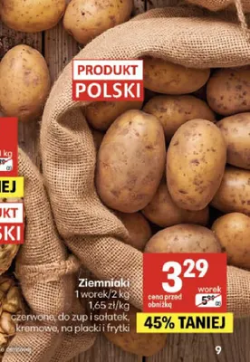 Ziemniaki czerwone do zup i sałatek promocja w Delikatesy Centrum