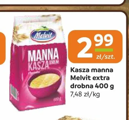 Kasza manna Melvit extra drobna promocja w Gama