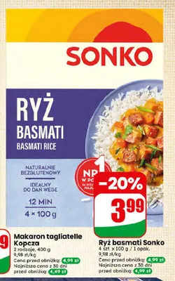 Ryż basmati Sonko promocja w Dino