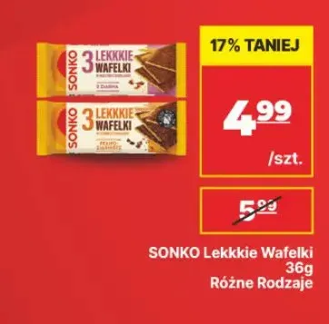 Lekkie wafelki Sonko promocja w API Market