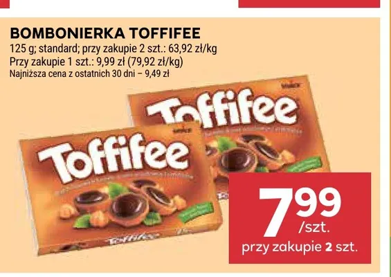 Bombonierka Toffifee promocja w Stokrotka