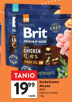 Sucha karma dla psa BRIT wybrane rodzaje promocja w Intermarche