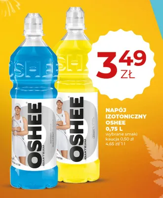 Napój izotoniczny Oshee 0,75l niebieski promocja w Duży Ben