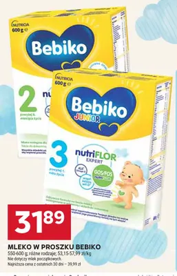 Mleko w proszku Bebiko 2 promocja w Stokrotka