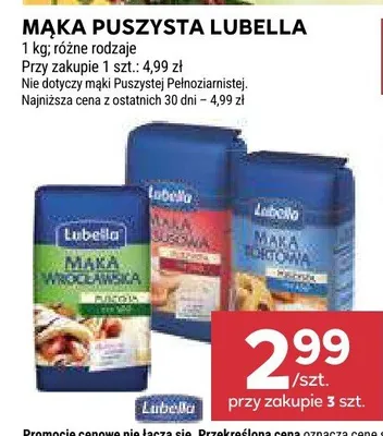 Mąka puszysta Luksusowa Lubella promocja w Stokrotka