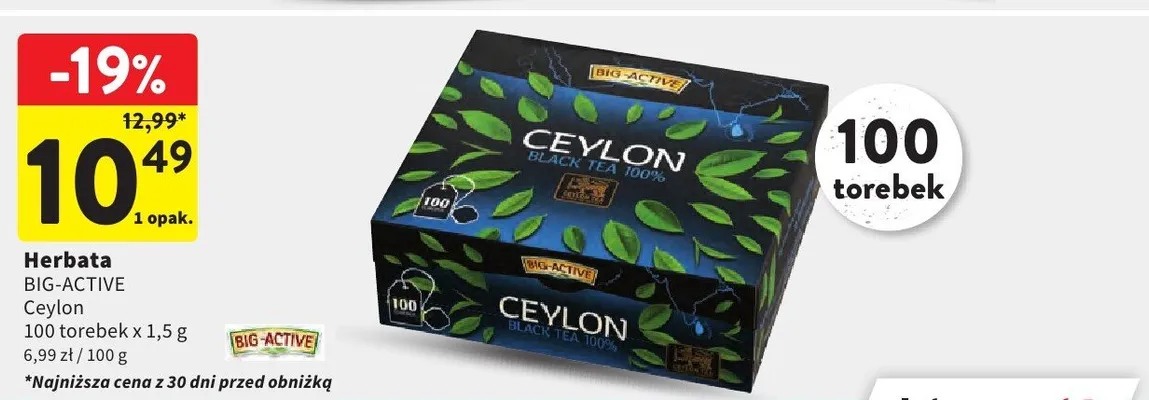 Herbata Ceylon promocja w Intermarche