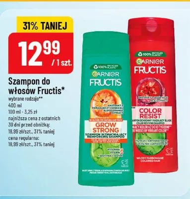 Szampon do włosów Garnier Fructis Grow Strong promocja w POLOmarket