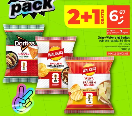 Chipsy Walkers English Bangers & Mash promocja w Dealz