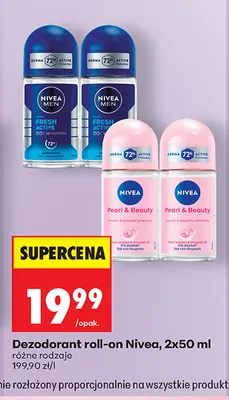 Dezodorant roll-on Nivea 2-pak promocja w Biedronka