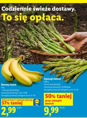 Banany luzem promocja w Lidl