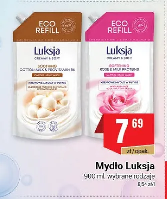 Mydło w płynie zapas Luksja Rose & Milk Proteins promocja w Premium Nasz Sklep