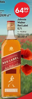 Whisky Johnnie Walker Red Label promocja w Żabka