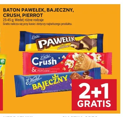 Baton Pawełek E.Wedel promocja w Stokrotka