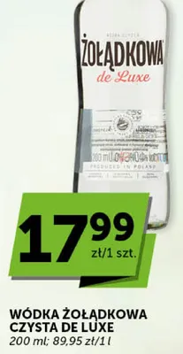 Wódka Żołądkowa Czysta de Luxe promocja w Groszek