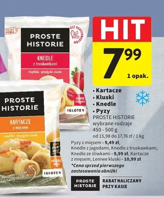 Knedle z jagodami Proste Historie promocja w Intermarche