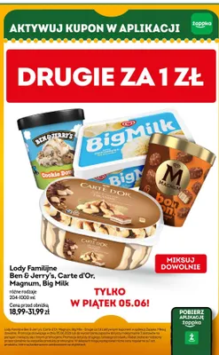 Lody familijne Big Milk Śmietankowo Waniliowy promocja w Żabka