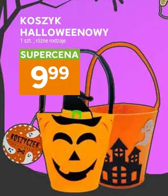 Koszyk halloweenowy promocja w Stokrotka