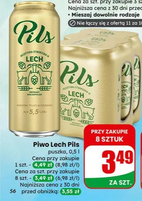 Piwo promocja w Dino