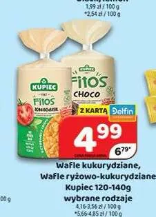 Wafle kukurydziane Kupiec Fitos promocja w Delfin