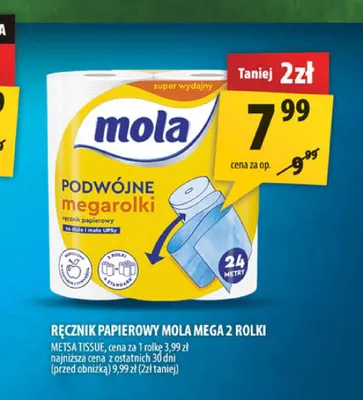 Ręcznik papierowy Mola Mega 2-pak promocja w Arhelan