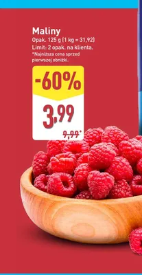 Maliny promocja w Aldi
