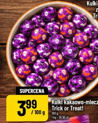 Kulki kakaowo-mleczne Trick or Treat! promocja w POLOmarket