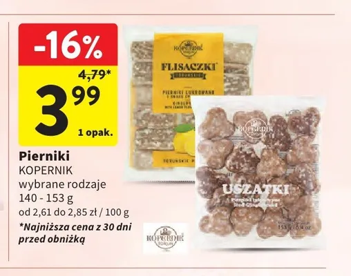 Pierniki Uszatki Kopernik promocja w Intermarche