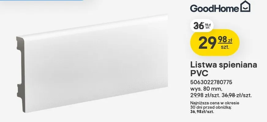 Listwa spieniana PVC promocja w Castorama