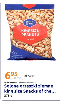 Solone orzeszki ziemne king size Snacks of the World promocja w Action