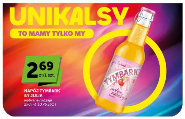 Napój Tymbark by Julia promocja w Groszek