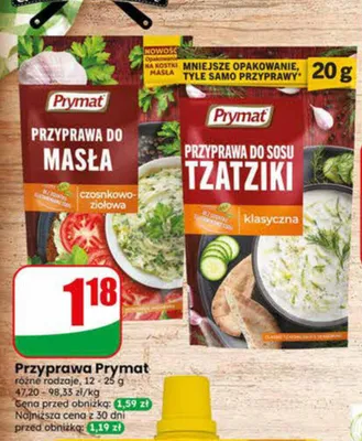 Przyprawa do sosu tzatziki klasyczna Prymat promocja w Dino