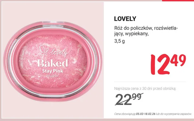 Róż do policzków rozświetlający wypiekany promocja w Rossmann