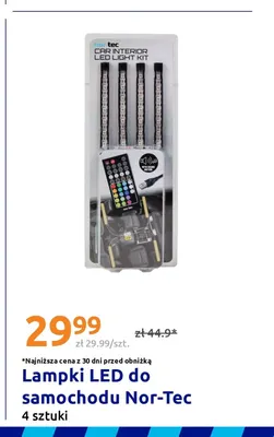 Lampki LED do samochodu Nor-Tec 4 sztuki promocja w Action