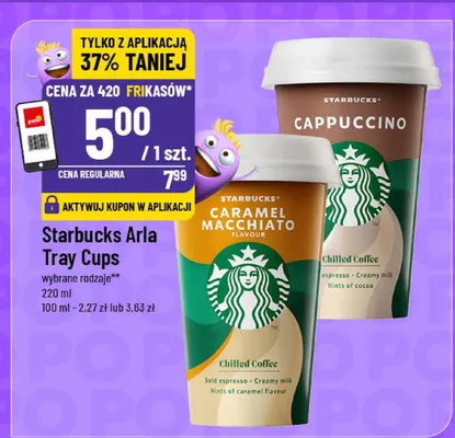 Starbucks Arla Tray Cups Cappuccino promocja w POLOmarket
