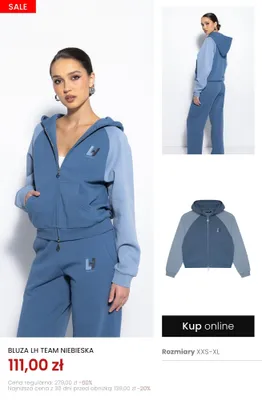 Bluza LH Team niebieska promocja w Top Secret
