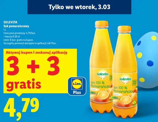 Sok pomarańczowy promocja w Lidl