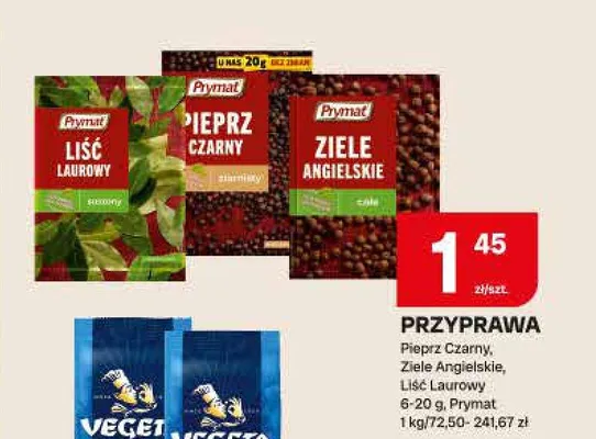 Przyprawa Ziele angielskie Prymat promocja w Chorten