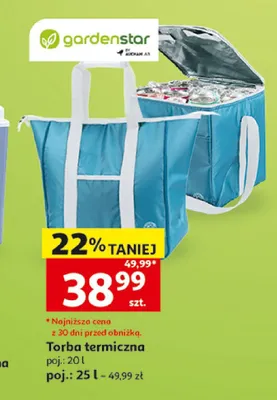 Torba termiczna Gardenstar 20 l promocja w Auchan