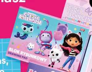 Blok rysunkowy Gabby's Dollhouse promocja w Biedronka